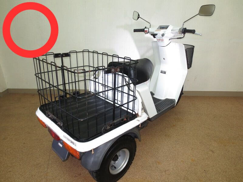 リアカゴが付いているホンダジャイロアップ